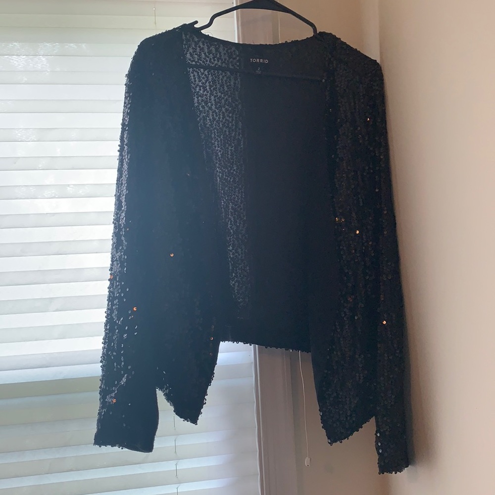 Black sequin blazer
